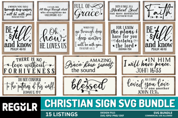 Christian Sign Svg Bundle: A Versatile Tool for Creative Expression