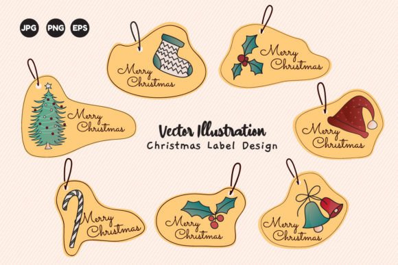 Christmas Label Design Vector: A Versatile Tool for Holiday Projects