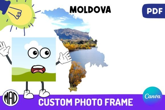 Moldova Map Canva Photo Frame in PDF: A Creative Tool for Designers and Enthusiasts