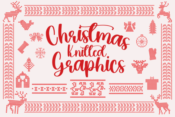 Reimagining Christmas Knitted Graphics Set: A Modern Twist on Tradition
