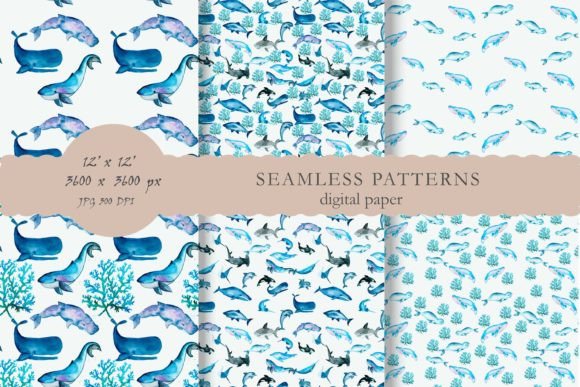 Seamless Pattern Watercolor Paper Sea: A Strategic Tool for Creative and Practical Applications