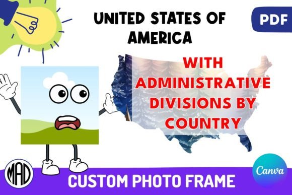 USA with States Canva Photo Frame: A Strategic Tool for Creativity and Communication