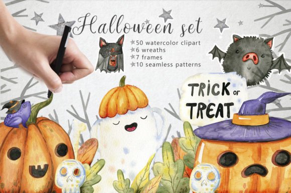 Watercolor Halloween: A Creative Resource for Designers and Artists