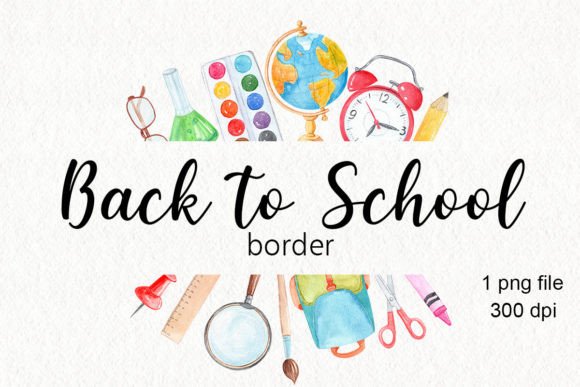 Watercolor School Border Png: A Versatile Design Element for Creative Projects